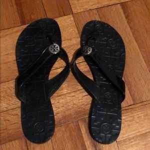 Tory Burch black flip flops
